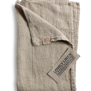 lniany recznik kuchenny beżowy